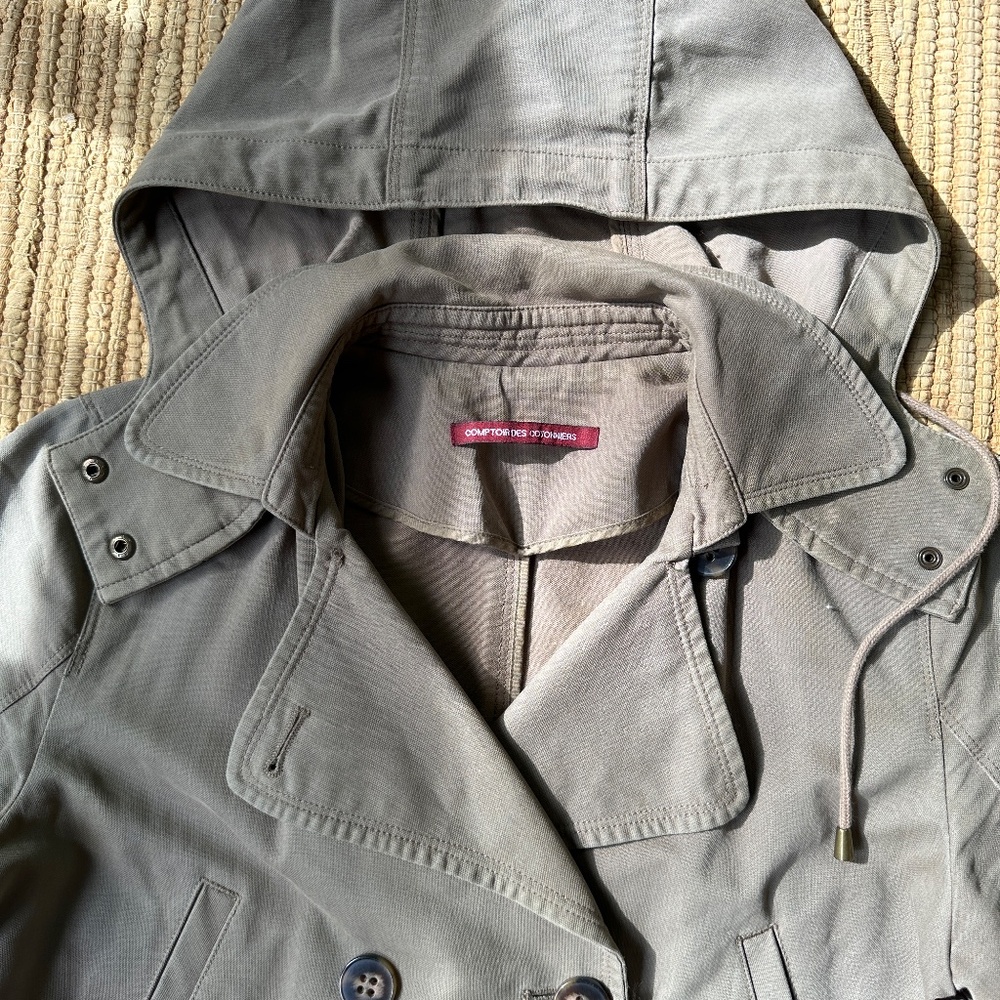 Comptoir de Cotonniers - Khaki Cotton Trench with hood